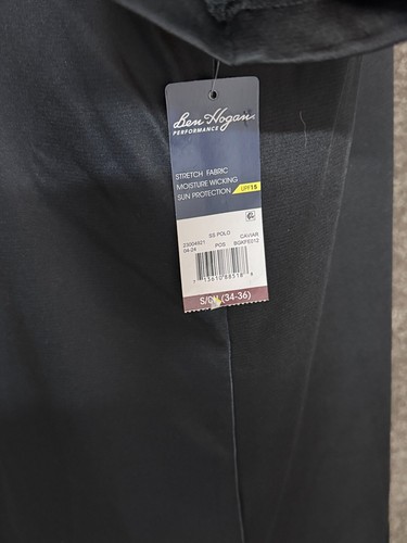 Ben Hogan Performance Polo Men S Golf Black Gray Caviar Stretch Print - 第 4/9 張圖片