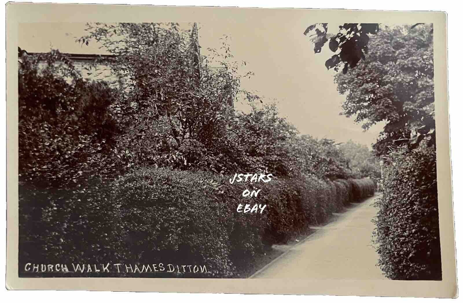 Ditton Walk 1900s - 1920s THAMES DITTON ELMBRIDGE SURREY ENGLAND, CHURCH WALK ...