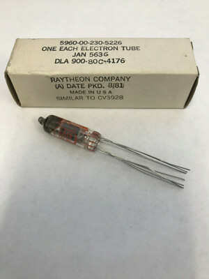 Raytheon JAN5636 Vacuum Electron Tube NOS NIB 