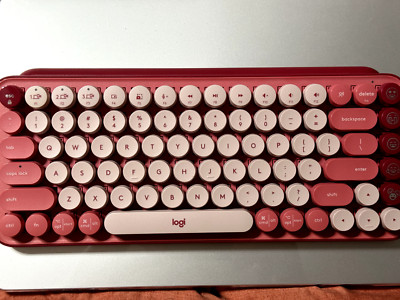 Logitech POP Keys Wireless Bluetooth Mechanical Keyboard  HEARTBREAKER ROSE