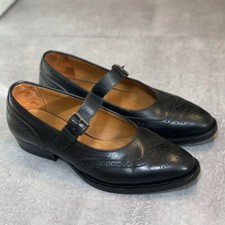 Margaret Howell MHL Brogue Pumps Sandals Heel Women Black Size37 Cowhide JP