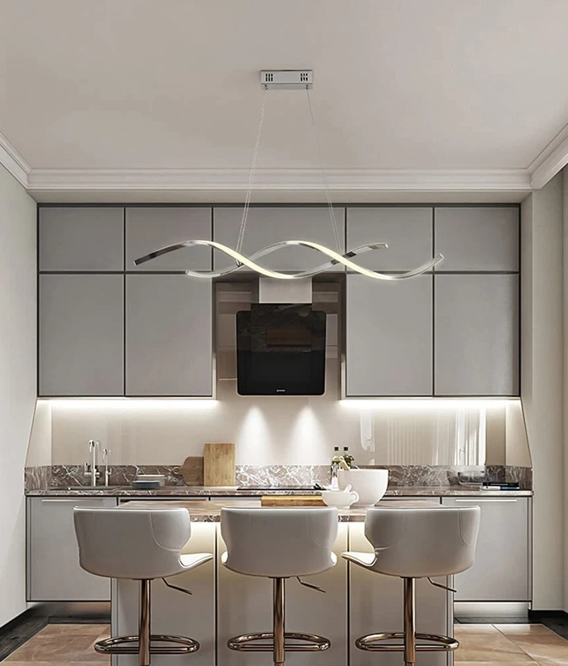 Lampadario a Sospensione LED 28W Design Spirale Moderno Lampada da Soffitto IP20 - Immagine 2 di 4