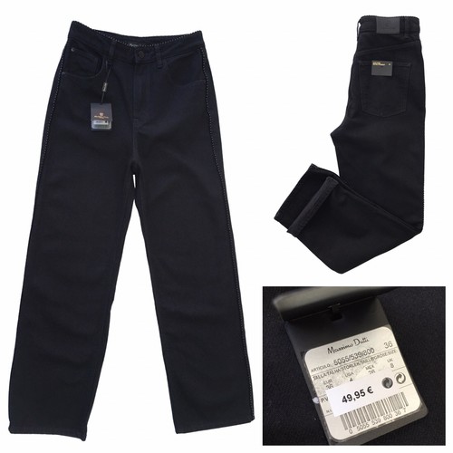 MASSIMO DUTTI Womens Black High Rise 