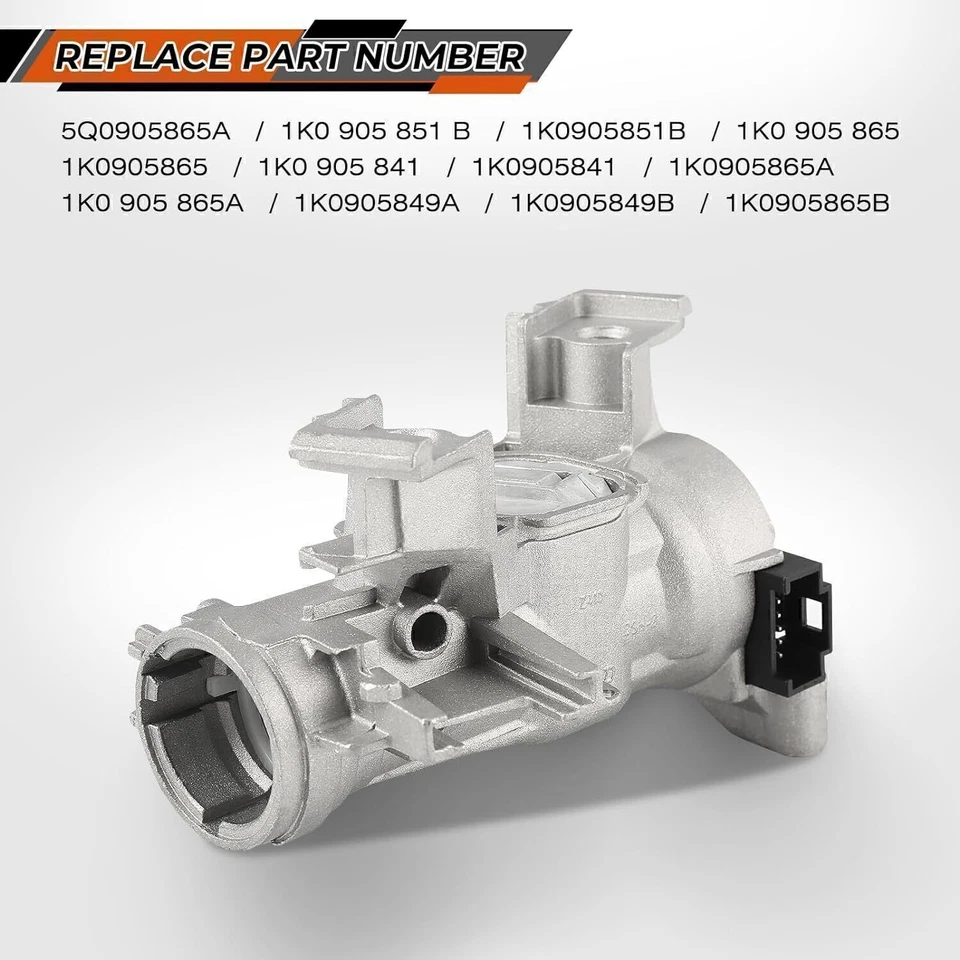 ZÜNDSCHLOSS GEHÄUSE SCHLIEßZYLINDER SCHLÜSSEL Für VW PASSAT GOLF 5 6 1K0905851B - Bild 2 von 4