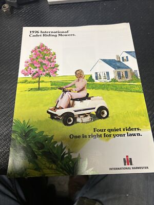 1976 International Cadet Riding Mowers Brochure | eBay
