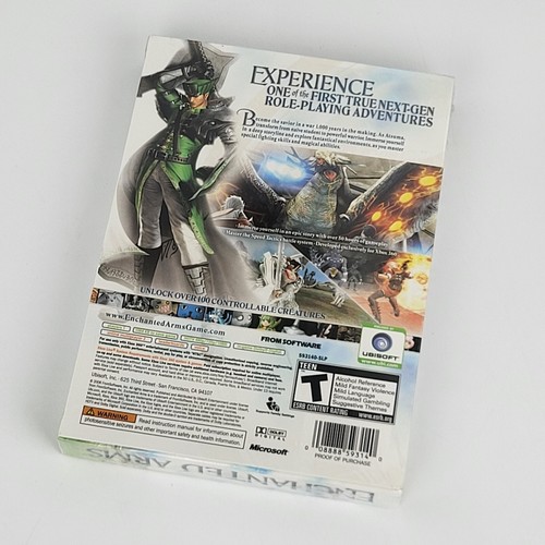 Xbox 360 - Enchanted Arms - Slip Cover with 48 page Graphic Novel - New Sealed - Picture 2 of 2