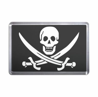 Jolly Roger Kunststoff Kühlschrankmagnet (S, M, L, XL)