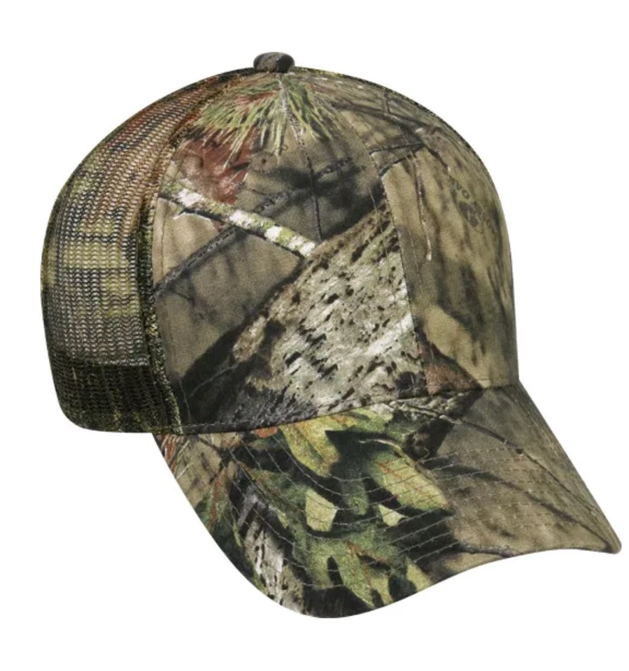 Mossy Oak Break-up Country or Realtree Edge Camo Men's Mesh Back Adjustable Hats - Image 3 of 4