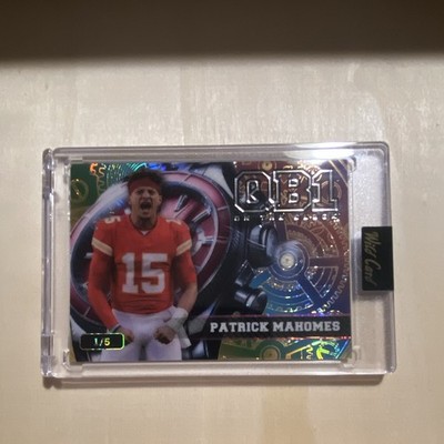 Wild Card 2024 QB1 On the Clock Patrick Mahomes Chiefs OCT24B-PM 1/5