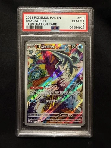 PSA 10 Baxcalibur Illustration Rare #210/193 Paldea Evolved Pokémon 2023