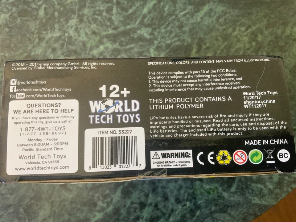 Emoji Crazy Face Flying UFO ball By World Tech Toys Brand New - Image 3 of 4