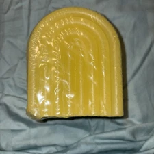 TRUELIVING Yellow Rainbow Shaped Candle 3.5 x 3 x 2 inches Outdoor Living