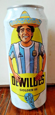 DIEGO MARADONA & BILARDO Mexikaner - leere Bierdose! - FIFA WORLD CUP 1986