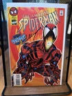 SIGNED By Mark Bagley Amazing Spider-Man 410 Spider-Carnage Marvel 1996 With COA