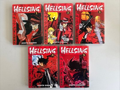 Hellsing Manga Volumes 1-5 Dark Horse First Edition English 2003 Kohta Hirano