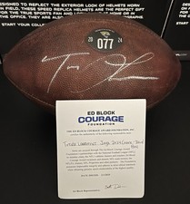 Trevor Lawrence Signed Jacksonville Jaguars Nfl Game Used 2024 Football With Coa