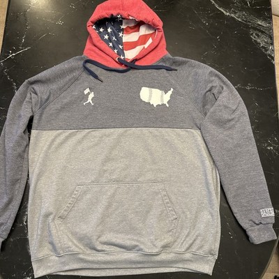 Baseballism Flagman and Stripes Men's Hoodie