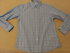 Mens Brooks Brothers Dress Shirt L Large Blue Button Cotton