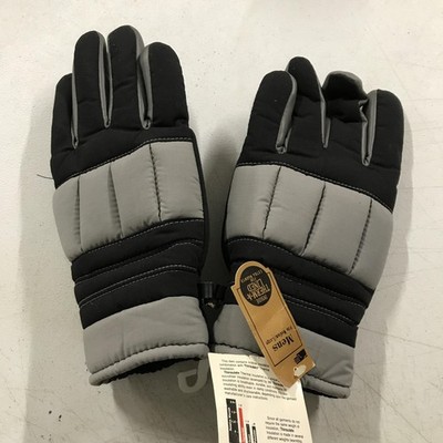 Vintage Thinsulate Gloves Mens Large Black New Insulated Therma Lined Winter