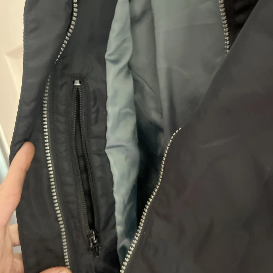 Harley Davidson women’s L Rain Jacket PVC Reflective Stripes Black Motorcycle - Image 4 of 4