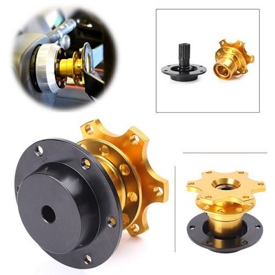 Lenkrad Schnellverschluss Snap Off Hub Adapter für Sparco  Momo Gelb Auto