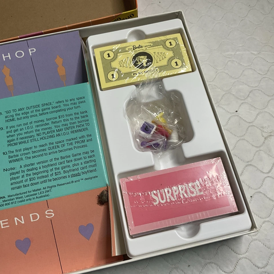 The Barbie Queen of the Prom Game 1994 Replica of 1961 Game Pieces Still Sealed! - Image 4 of 4
