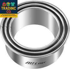 Circle Biscuit Cutter Set  Stainless Steel Baking Supplies for Effortless round