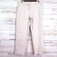 J.Jill Wearever Collection Refined Woven Light Tan Khaki Trousers Pants Khaki 12