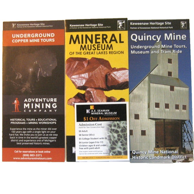 Keweenaw Heritage Sites Brochures Adventure Mining, Quincy Mine, Mineral Museum