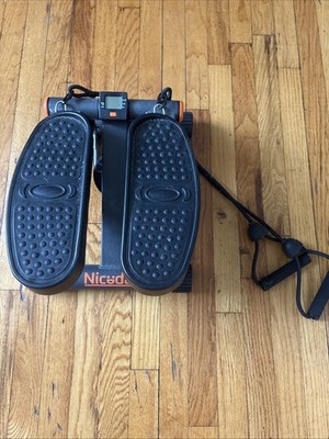 Niceday Mini Stepper for Exercise, Stair Stepper w/ Resistance Bands LCD Display