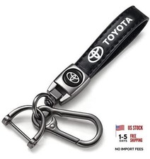 Genuine Leather Car Key Chain Keyring Keychain Accessories Family Black-a05