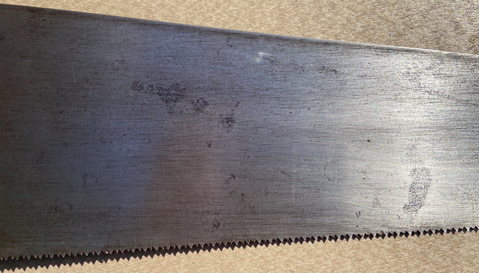 Antique / Collectible Disston No. 12 Handsaw with a blade of London Spring Steel