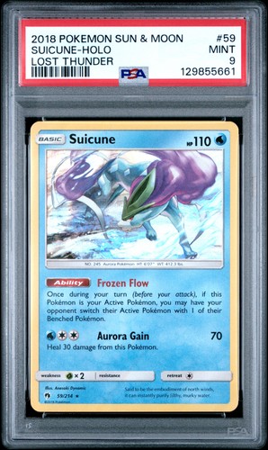 Suicune graded PSA 9 for sale on eBay