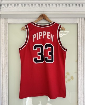 Pippen #33 Chicago Bulls 90's Basketball Jersey NBA Shirt Size