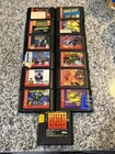 Sega Genesis Lot Of 12 Cartridges Sonic, Simpsons, And More Untested