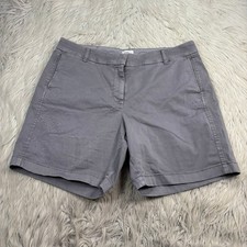 J.Crew Women's 12 Gray Twill Chino Shorts Classic Preppy Yachtcore East