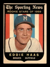 1959 Topps #126 Eddie Haas RS RC VG/VGEX X3457193