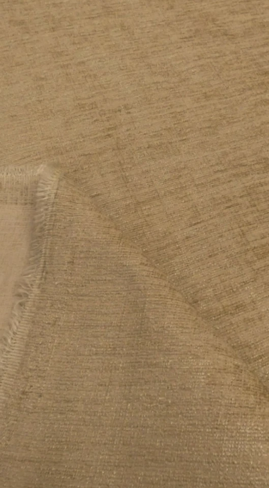BEIGE Chenille Upholstery Fabric REGENCY SANDSTONE - 10 metre lengths - Image 3 of 3