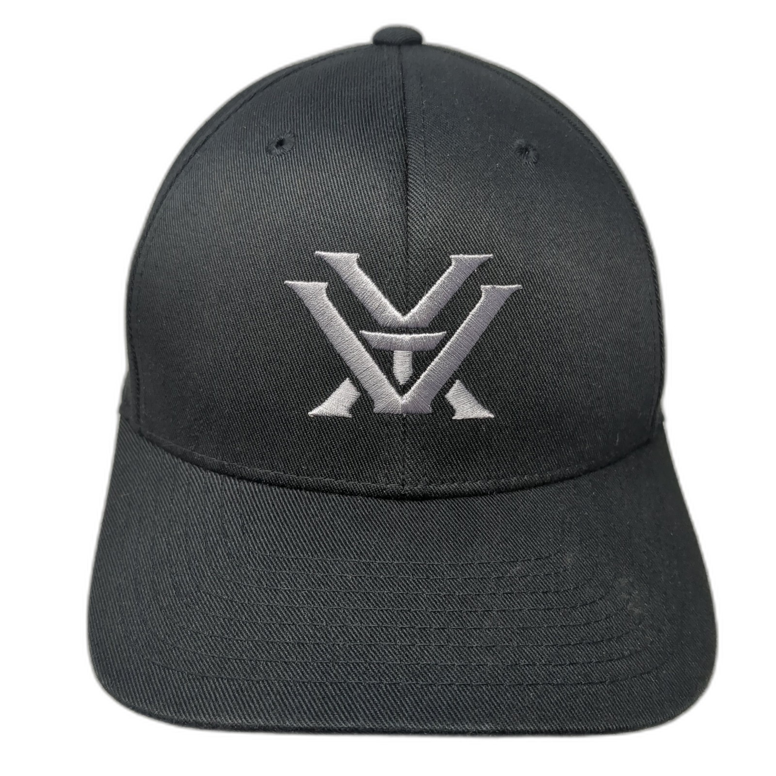 Vortex Fitted Baseball Cap Black M Embroidered Ve… - image 1