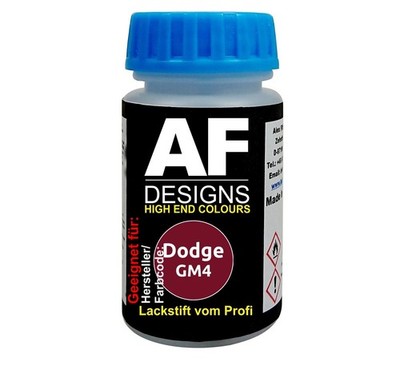 Lackstift für Dodge GM4 Claret Red Perl Metallic schnelltrocknend Tupflack Autol