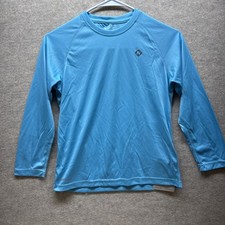 NWT Youth Sun Protection UPF 50 UV Outdoor Long Sleeve Shirt BLUE Size Large