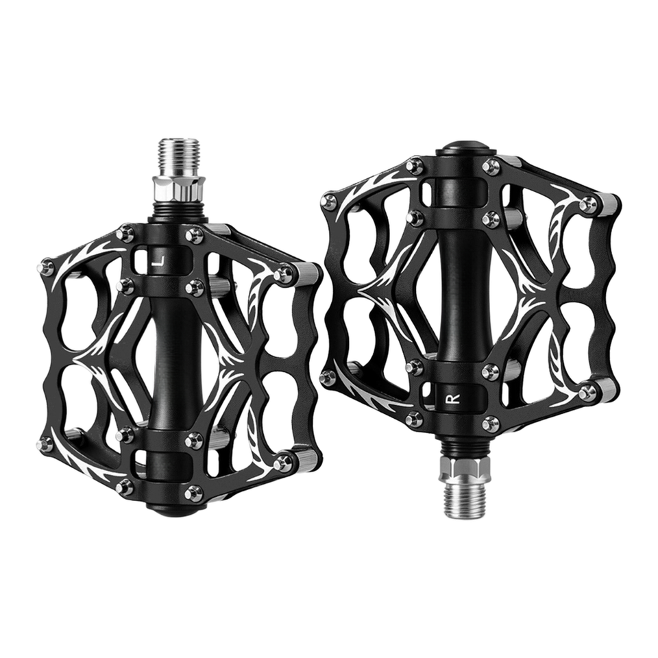 Aluminum Bike Pedals 9/16 Inch Thread L R Marked for Easy Installation ...