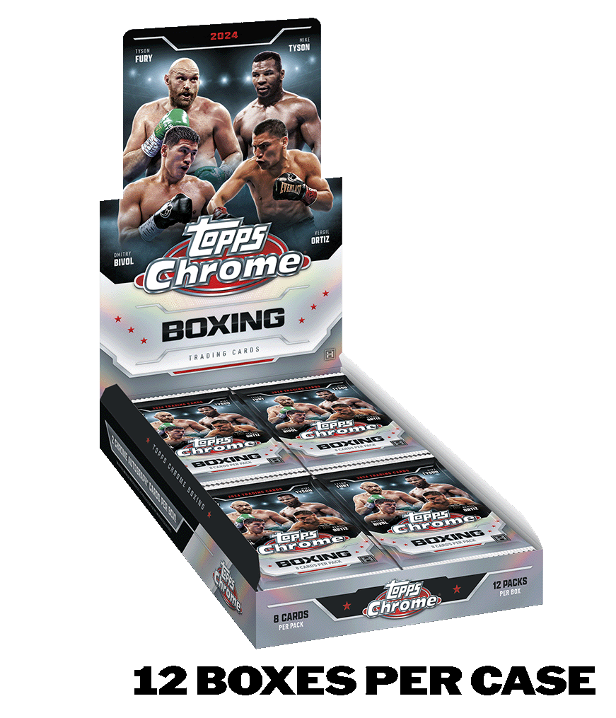 2025 TOPPS CHROME TOP RANK BOXING HOBBY 12-BOX CASE Brand New