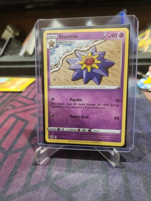 Pokemon Brilliant Stars Starmie Misprint Error (White Dot In Sub Text) NM
