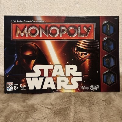 Star Wars 2015 Monopoly Board Game Disney Hasbro Gaming Made in USA