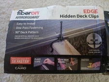 Fiberon ArmorGuard Hidden Deck Fastener Kit BKT BRD Ver HF C90. 130 Total. 