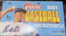 2021 Topps Heritage Baseball - Factory Sealed Hobby Box - 24 Packs