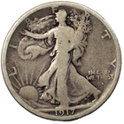 1917-S Obverse Walking Liberty Silver Half Dollar 50c Very Good VG+