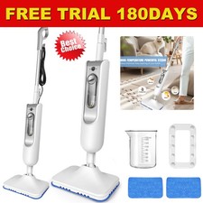 Hot Steam Mop Upright &Handheld Hard Floor&Carpet Steam Cleaner 20s Fast Heating