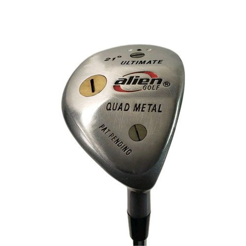 Alien Golf Quad Metal Ultimate 21* Degree Hybrid Wood Regular R Flex Steel Club - Picture 2 of 10